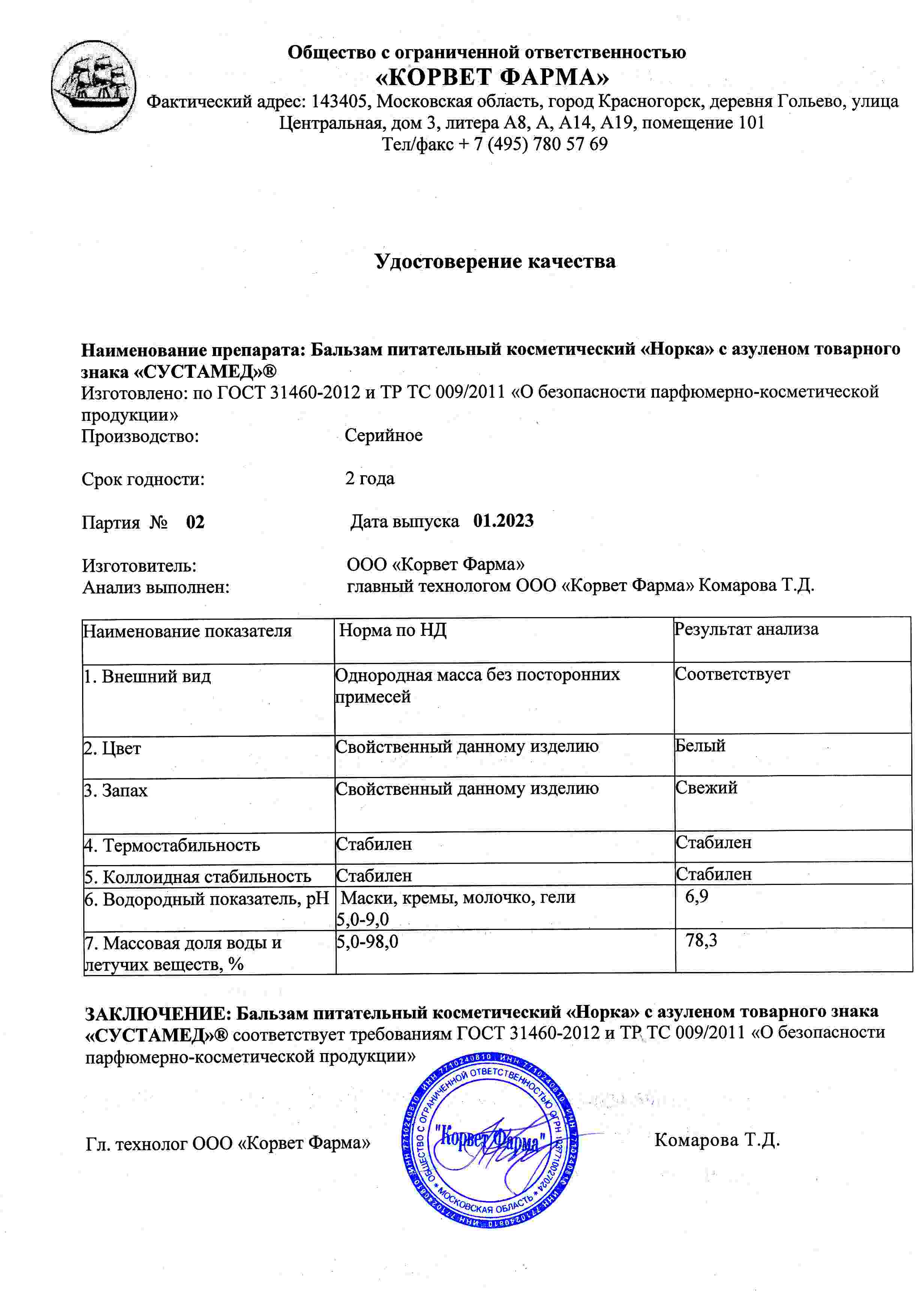 Паспорт №01202302